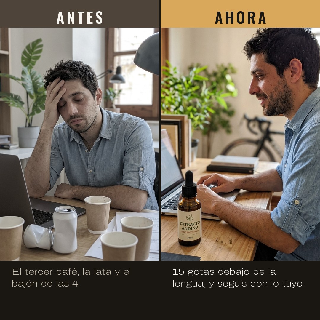 Antes: el tercer café, la lata y el bajón de las 4. Ahora: 15 gotas debajo de la lengua y seguís con lo tuyo