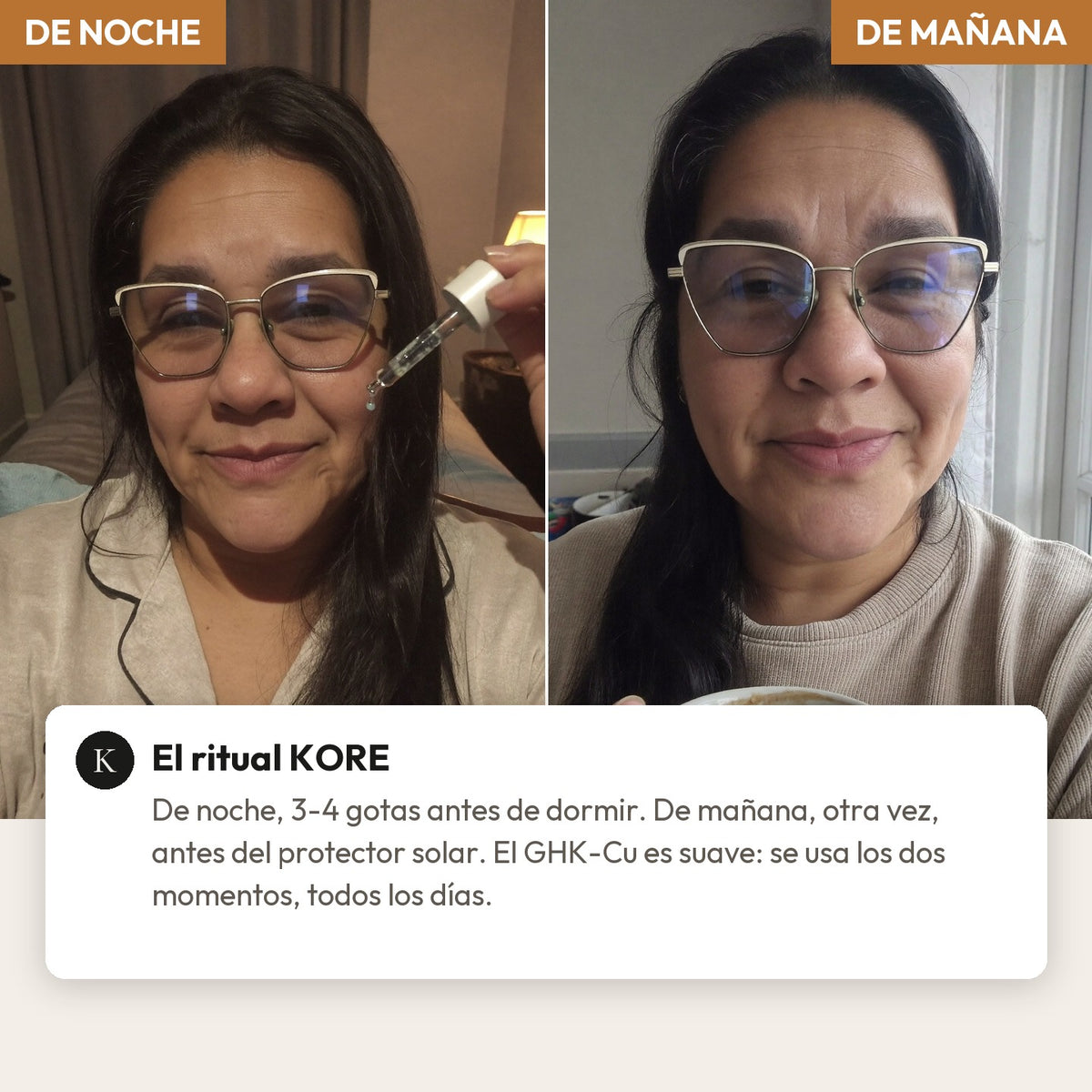 El ritual KORE, de noche y de mañana