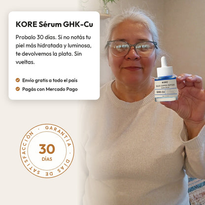 Garantía de 30 días de KORE Sérum GHK-Cu